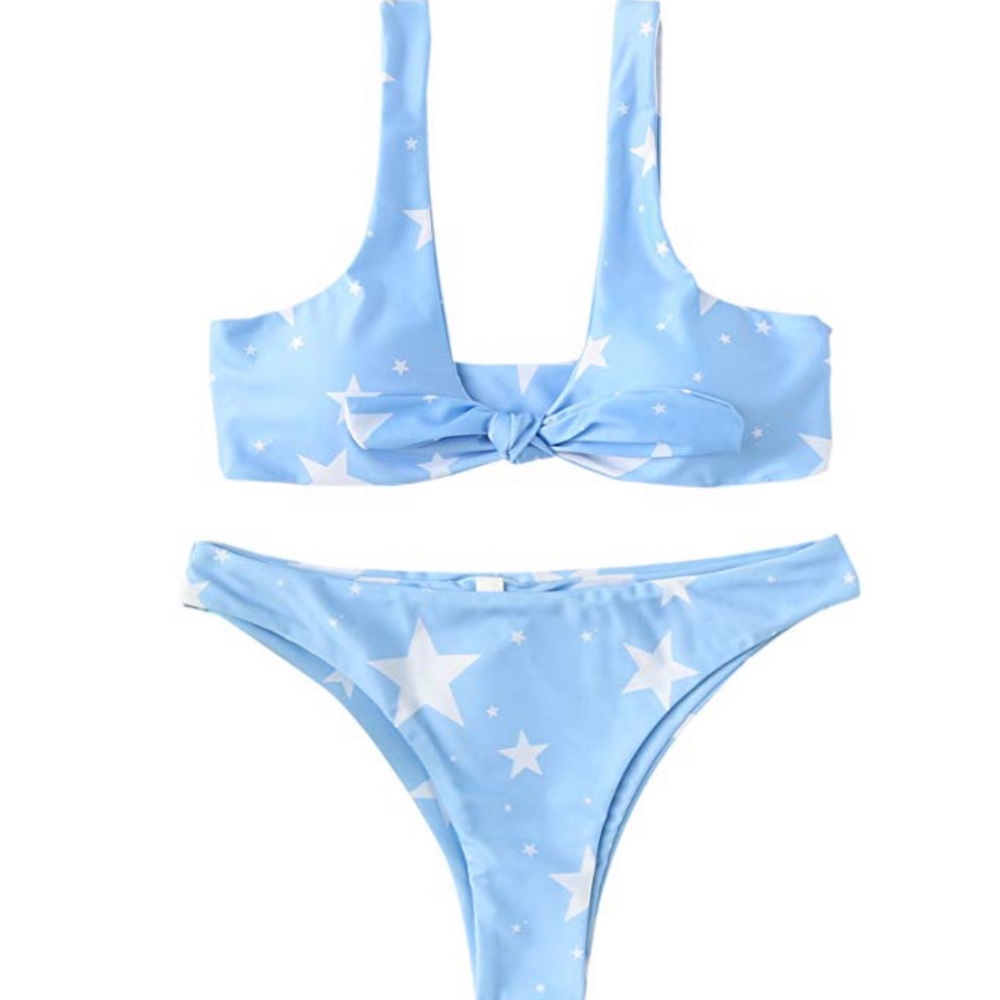 Light blue star bikini